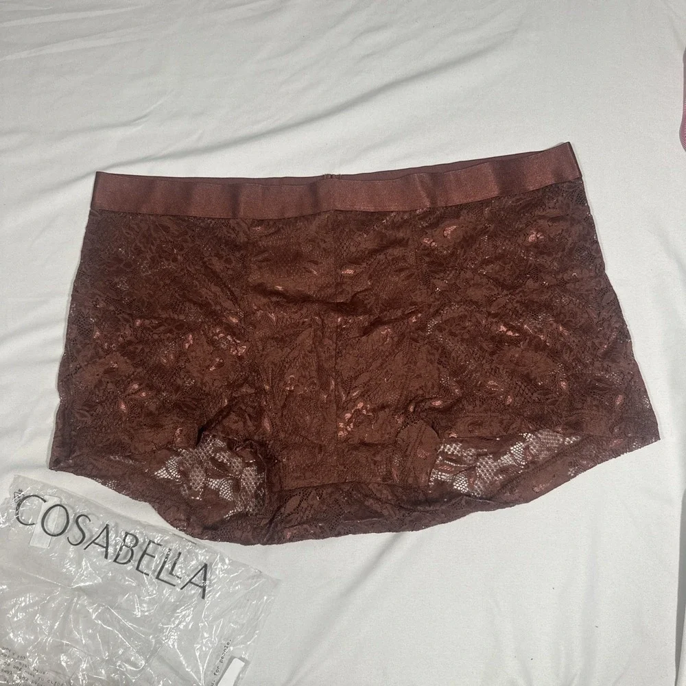 NWT Cosabella [ Men XL ] Never Say Never Lace Classic Trunk Brief T2233